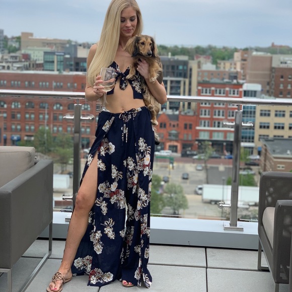 Navy Matching Pants Set - Picture 11 of 12